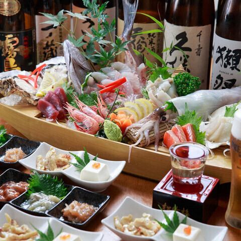 駅から好アクセス★広々した店内♪蔵元直送の酒と魚介専門！海鮮逸品が自慢の居酒屋