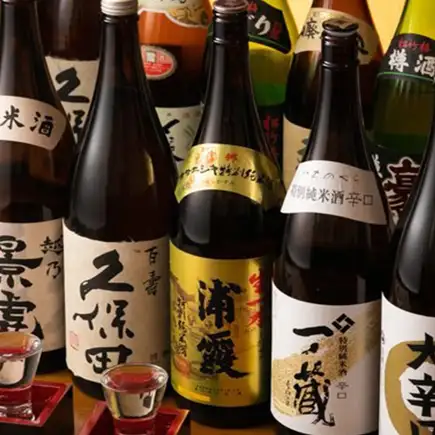 <A must-see for sake lovers! All-you-can-drink option available> Toast with our proud selection of carefully chosen sake, premium fruit liqueurs, and authentic shochu♪
