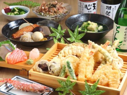 [Draft beer and sake are all OK] Shrimp specialty course such as sashimi, tempura, oden, etc. [120 minutes all-you-can-drink 5,000 yen]