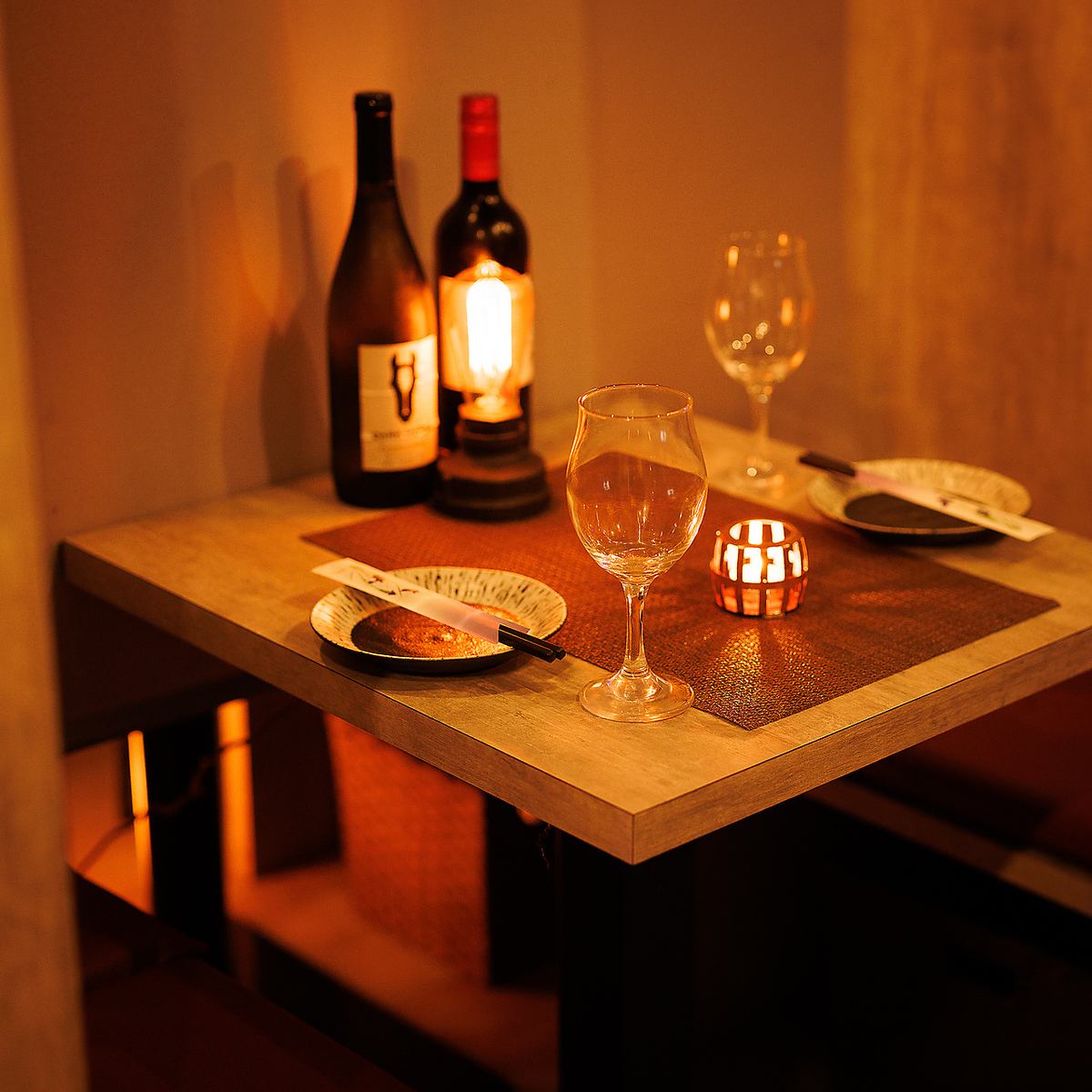 【個室デート】二人だけのお洒落な空間♪食べ飲み放題コースも◎