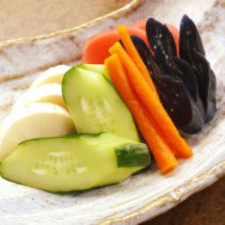 漬物の盛り合わせ