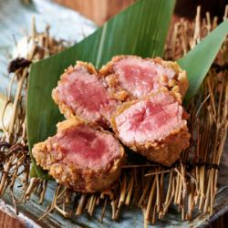 ひと口馬肉のレア唐揚げ