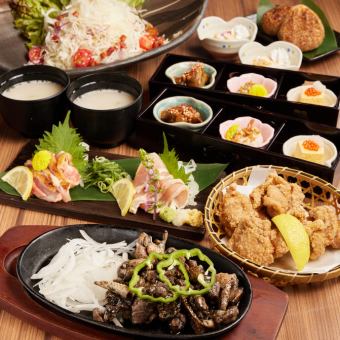 【冬春】【鳥一筋贅沢コース】国産地鶏の旨み全11品 3H飲み放題付 7,000円⇒6,000円