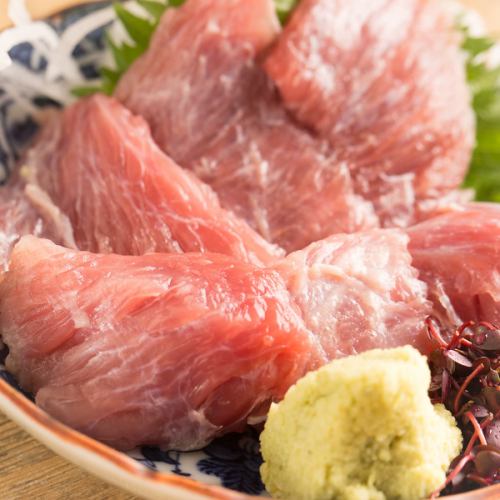 Bluefin tuna cheek sashimi