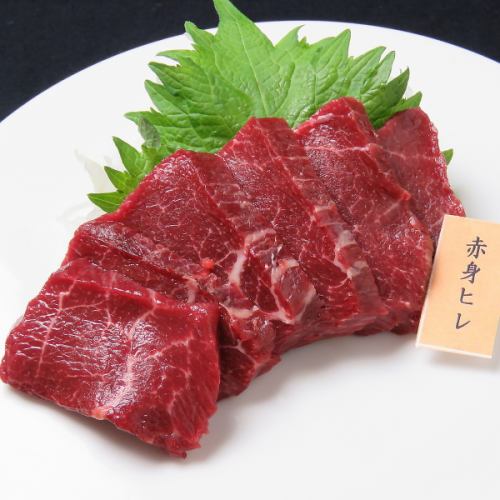 fillet horsemeat sashimi