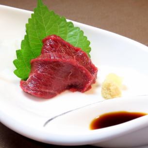 Horse fillet sashimi