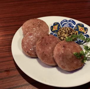 운젠 햄의 볶은 극립 겨자와 함께