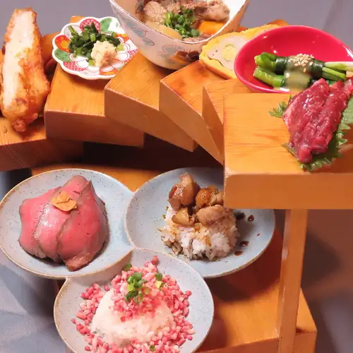 熊本肉三種食べ比べ御膳