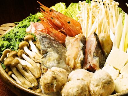 [Kanro Premium Course] Premium course with hotpot and sashimi platter ☆ 120 minutes of all-you-can-drink included ☆