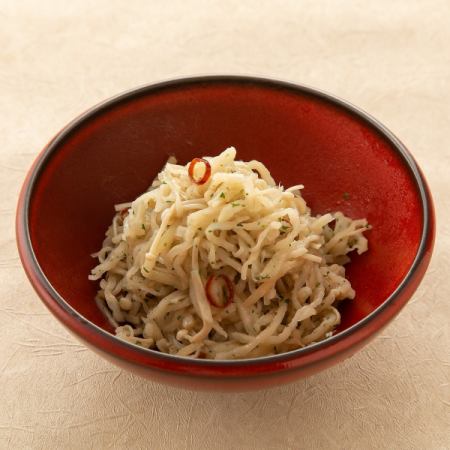 切り干し大根のペペロンチーノ