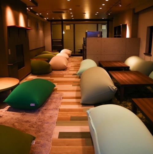 全席yogiboのくつろぎ空間