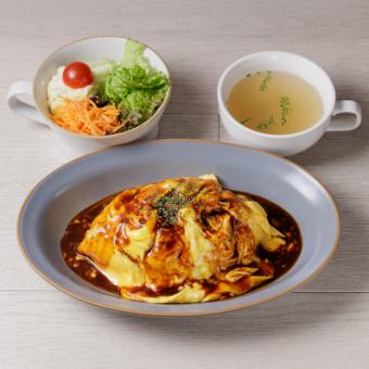 ☆Fluffy and melt-in-your-mouth omelette rice