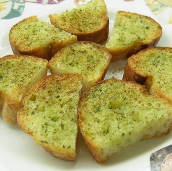 Bite-sized garlic toast