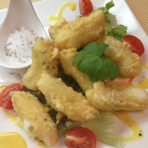 Korean rice cake tempura