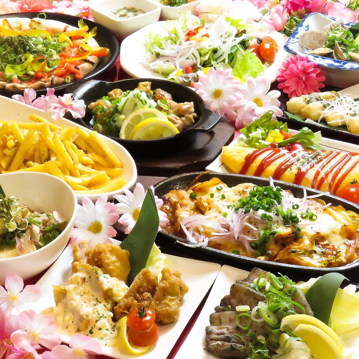 A wide variety of izakaya cuisine ♪ All-you-can-eat and drink for 2 hours starts at 2,700 yen