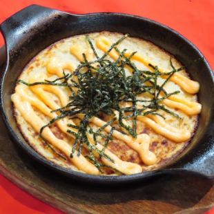 Yam iron plate with mentaiko mayo