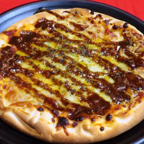 spicy curry pizza