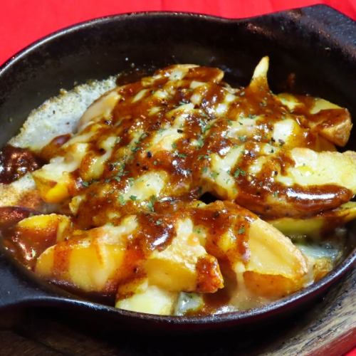 Potato cheese curry iron plate