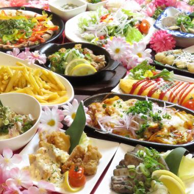 *Times can be specified from 20:00* [1/3 & 1/4] 2500 yen, 100 minutes all-you-can-eat and drink