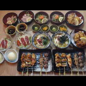 【聚會推薦】☆ 鳥食套餐，共8道菜 → 3000日圓（含稅）