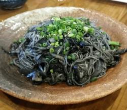 イカ墨そーめんちゃんぷる