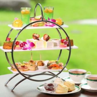 <平日限定>国登録名勝登録記念1日8名限定アフタヌーンティー¥3,300/1名@ラウンジアゼリアにて