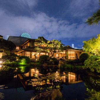 ディナー【新年会プラン10名様から】庭園を眺めながらゆったりと（最大3.5hご利用可能）