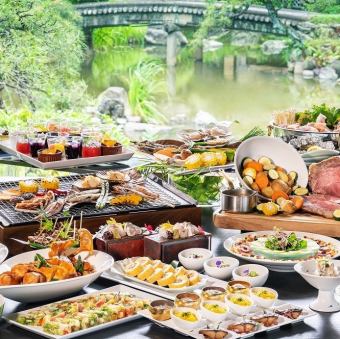 土日祝ランチ1部11：30～【100年庭園ランチビュッフェ】開催!!(5/7～)