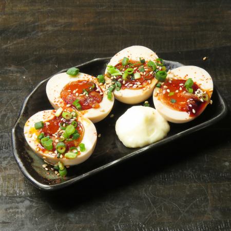 自家製煮卵/やみつきもやし