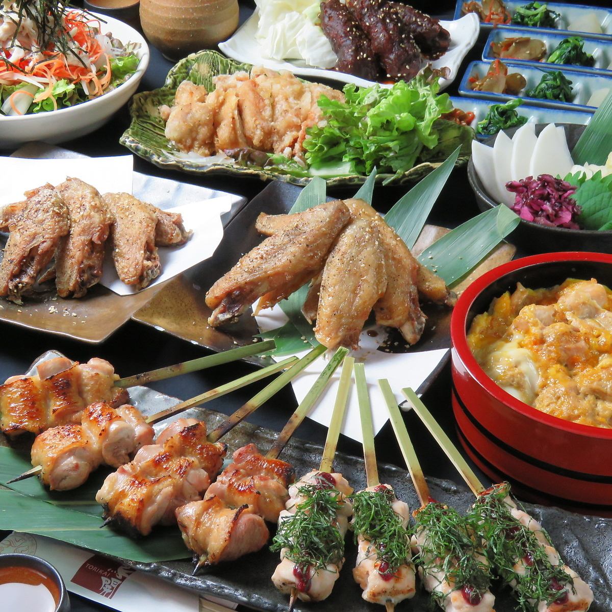 "Torikai Sohonke Meieki 3-chome" recommends juicy yakitori grilled with Bincho charcoal ♪