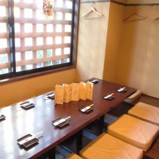 [Digging seat] Also for regular drinking parties and girls-only gatherings ◎ Banquets for up to 10 people are possible.