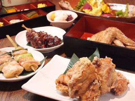 Chicken wings, oyakodon, all-you-can-drink + 8 dishes for 5,000 yen