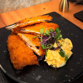 漁火漁アジのフライ 鳳凰卵のタルタルソース