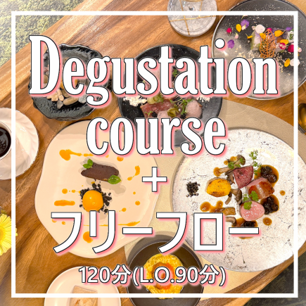 歓迎会に【Dinner】Degustationコース+フリーフロー120分