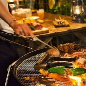 期間限定♪【BBQビアガーデン18品＆食べ放題&3時間飲み放題宴会コース】5500円→3480円