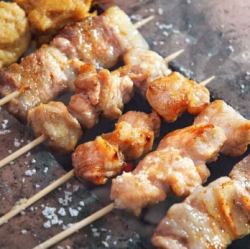 焼き鳥の盛り合わせ