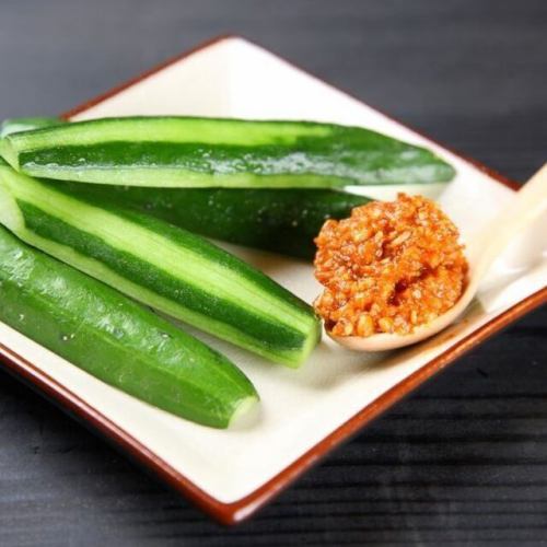 ★朝穫れ胡瓜のもろみ味噌付け～契約農家直送～