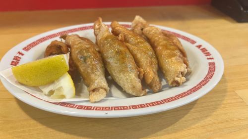 揚鶏皮餃子　5個/10個