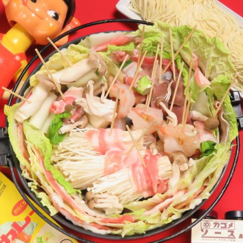 [Best on social media] Much-talked-about comb hot pot course → 4,000 yen