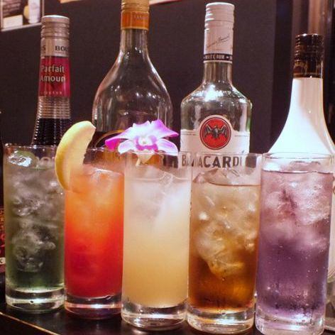 2H飲み放題1500円(ビール無),2200円(ビール付)でご案内!