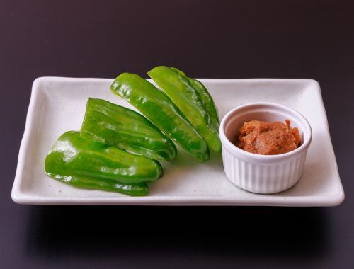 Meat and Miso Green Pepper