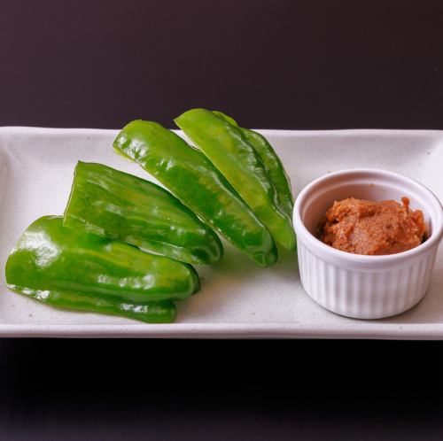 Meat and Miso Green Pepper