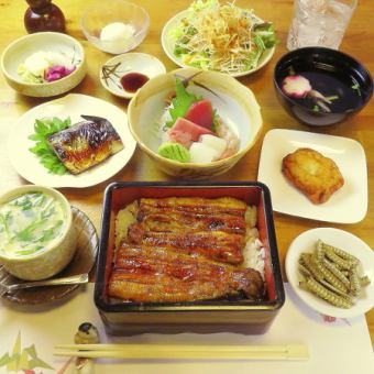 Recommended for events! [One eel course / 9 dishes] 6,105 yen (tax included) ◆ Eel bones, eel jug (plum) etc.
