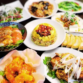【夏コース】冷やし麻婆豆腐・エビチリ等全10品◆生ビール付飲み放題120分5000円(税込)