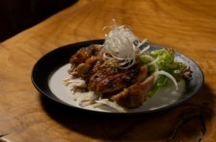 Grilled Awaodori chicken with yuzu pepper