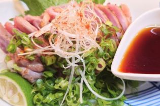 久留米産地鶏　味味鶏（あじみどり）たたき