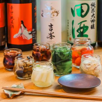 【デザート付き♪】季節のお野菜と鮮魚精肉のコース<全9品>6000円(税込)