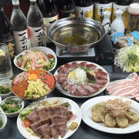 [2 hours all-you-can-drink included] For farewell and welcome parties! Domestic pork lettuce shabu-shabu and spring flavors course [5,000 yen including tax]