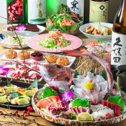 ※From April onwards <Most popular item - 100 types of all-you-can-drink> 11 dishes including sashimi platter with fresh fish! 120 minutes all-you-can-drink for 5,000 yen