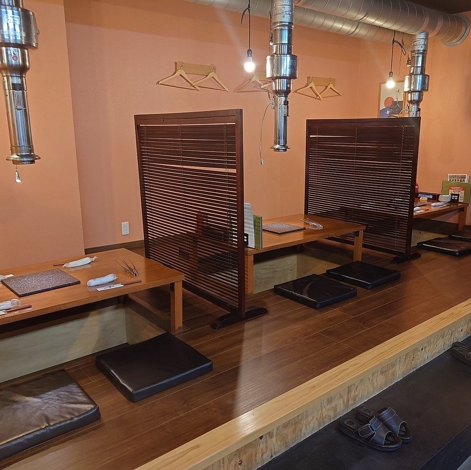 店内には過ごしやすい掘りごたつ席があり、貸切でのご宴会もOK◎